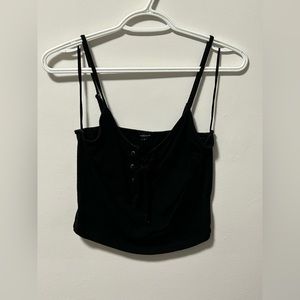 Lace-Up Cropped Tank